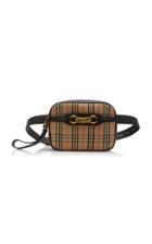 Burberry Link Checked Leather Belt Bag