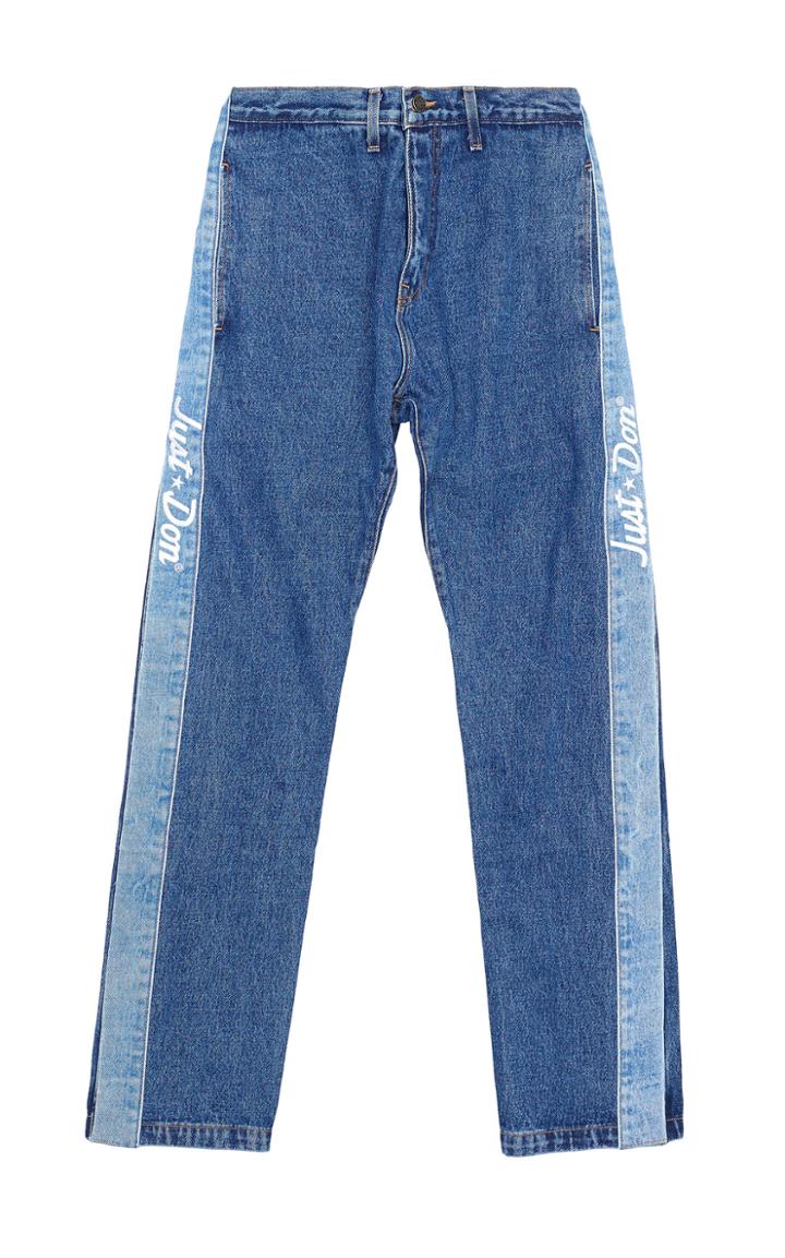 Just Don Tearaway Printed Straight-leg Jeans