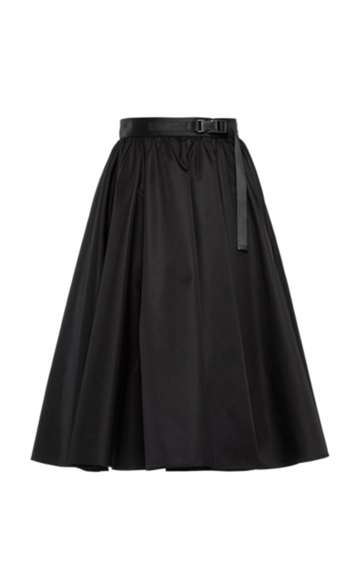 Moda Operandi Prada Re-nylon Gabardine Midi Skirt