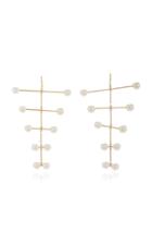 Mateo Blizzard Mobile 14k Gold And Pearl Earrings