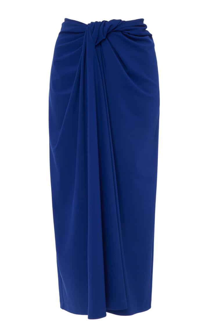 Rosetta Getty Twist Front Midi Skirt