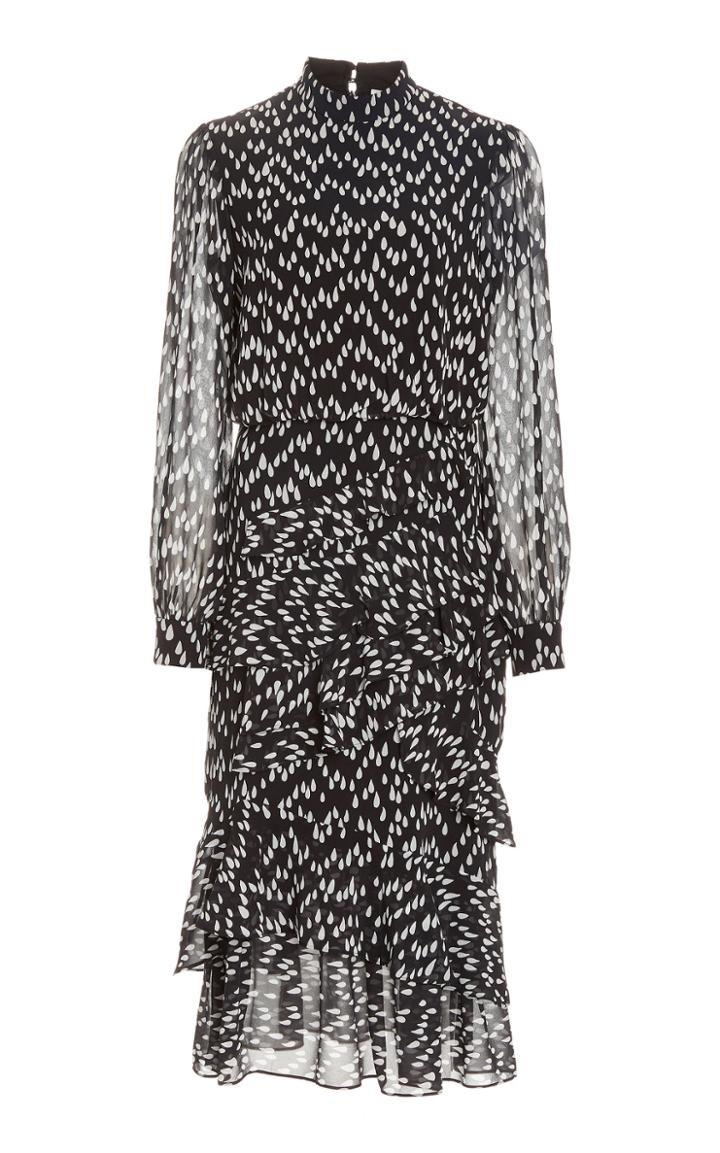 Moda Operandi Saloni Isa Printed Silk Dress