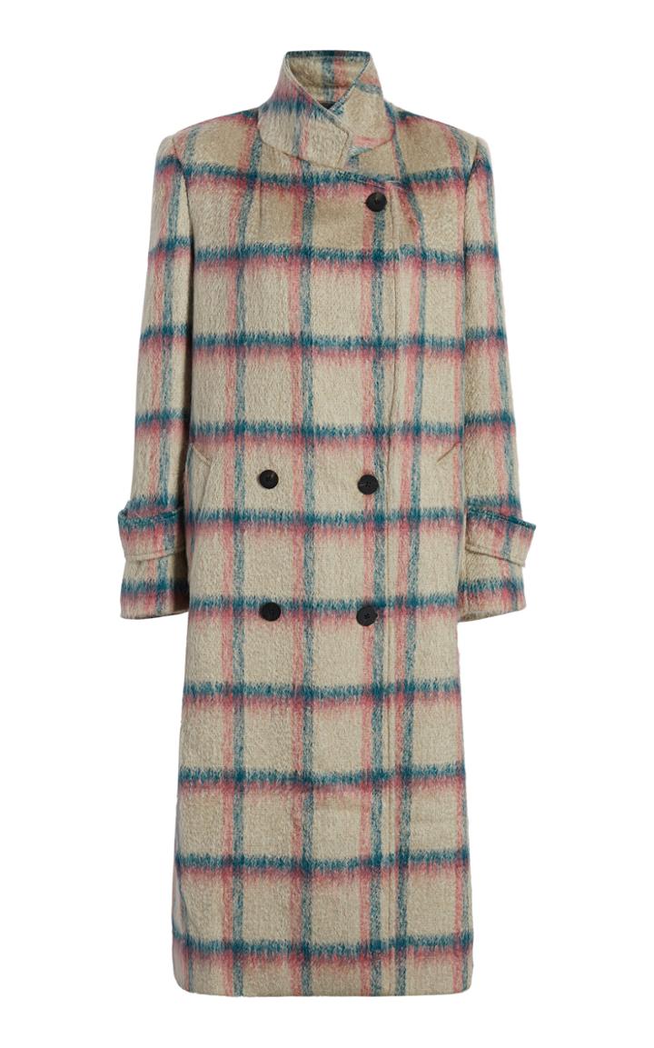 Moda Operandi Michelle Waugh The Melanie Double-breasted Plaid Coat