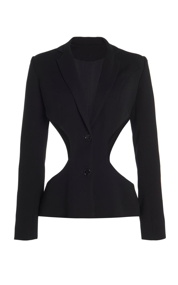Moda Operandi Monot Cutout Crepe Blazer