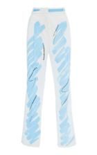 Moschino Tapered Cotton Stretch Satin Pants