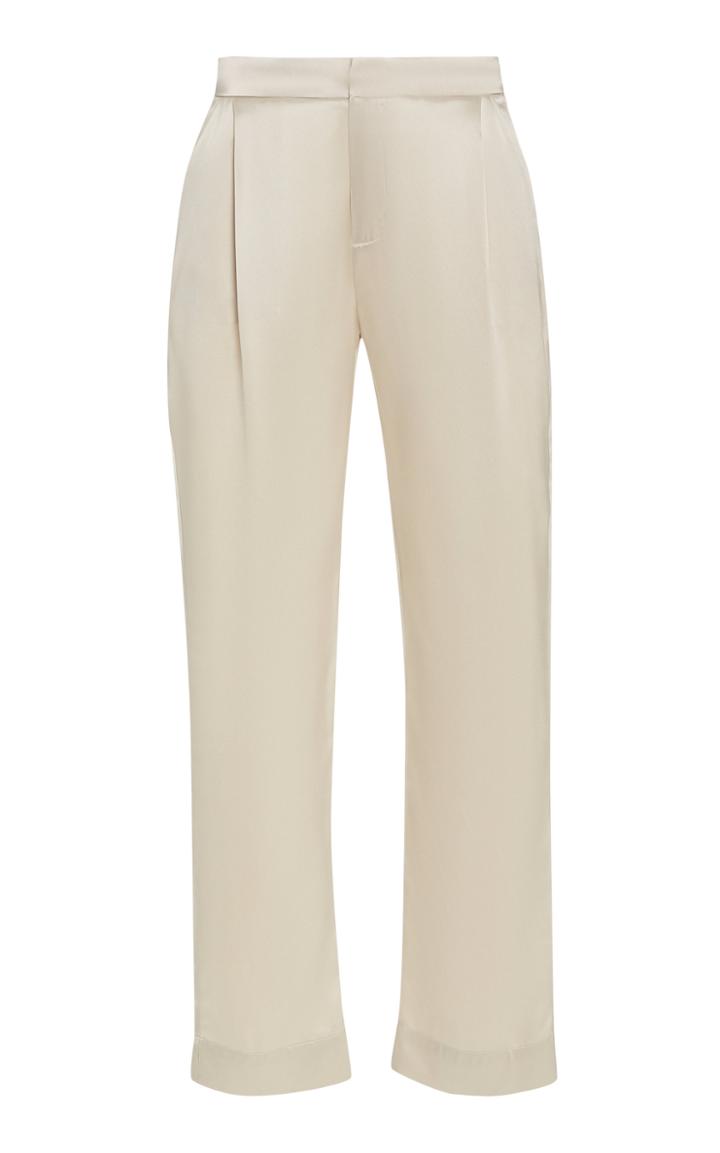 Moda Operandi Sablyn Jasper Silk Straight-leg Pants