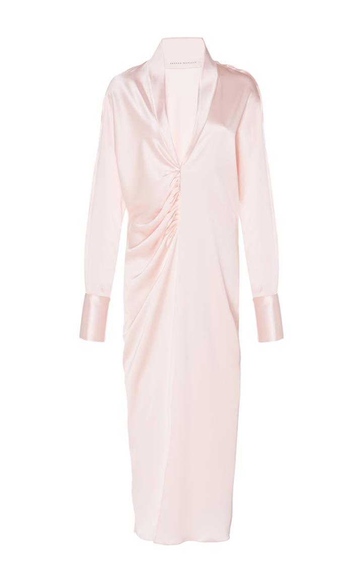 Sandra Mansour Cressida Satin Midi Dress