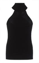 Rosetta Getty Sleeveless Cotton Halter Top