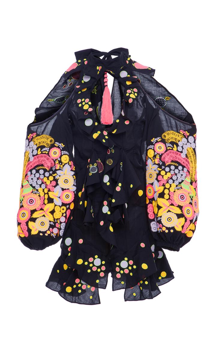 Yuliya Magdych Petrikivka Mini Ruffle Dress