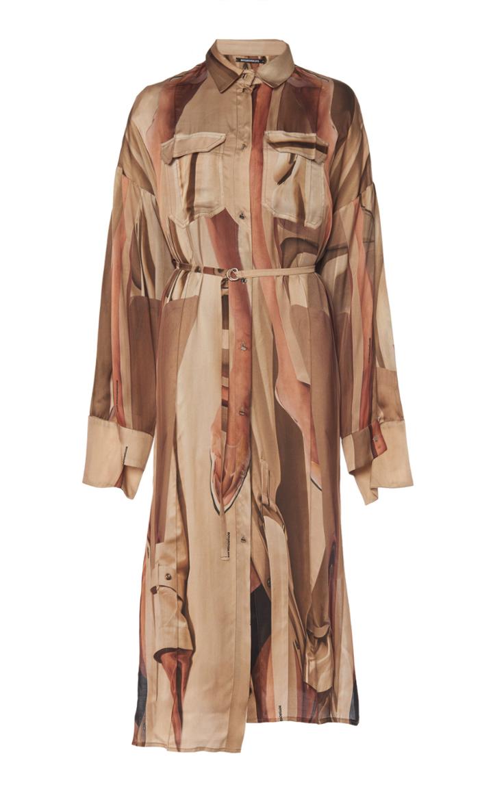 Moda Operandi Boyarovskaya Fluid Print Shirt Dress Size: M