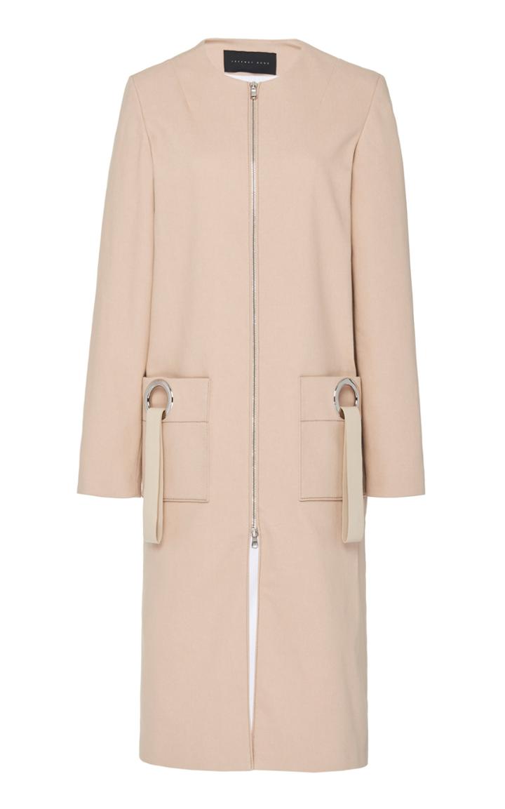 Jeffrey Dodd Embellished Cotton-blend Car Coat