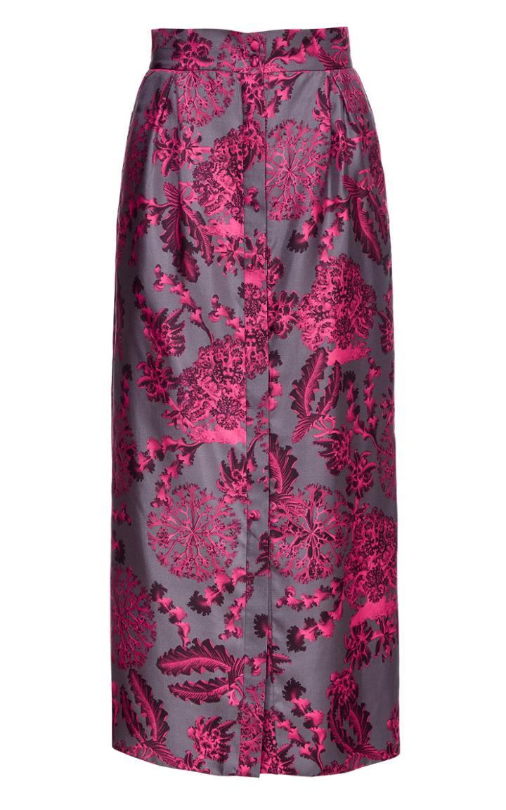 Lake Studio Long Printed Pencil Skirt
