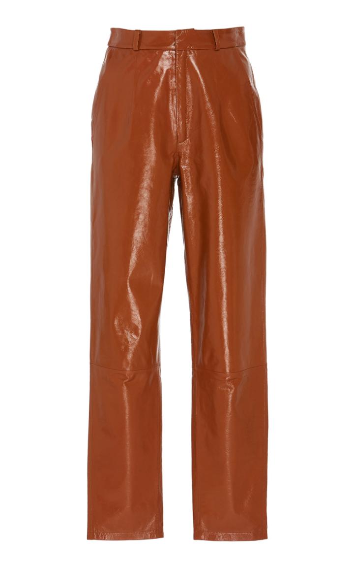 Zeynep Aray Patent Leather Trousers