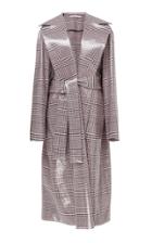 Emilia Wickstead Jill Coated Prince Of Wales Plaid Cotton-blend Coat