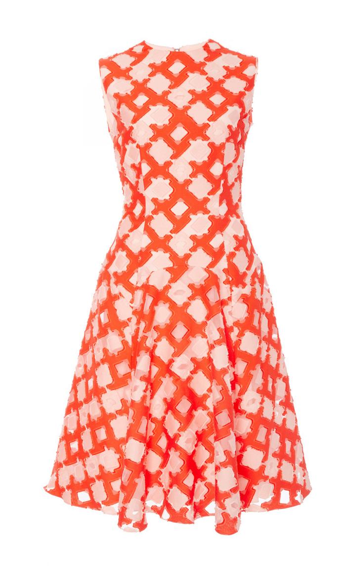 Lela Rose Sleeveless Godet Dress