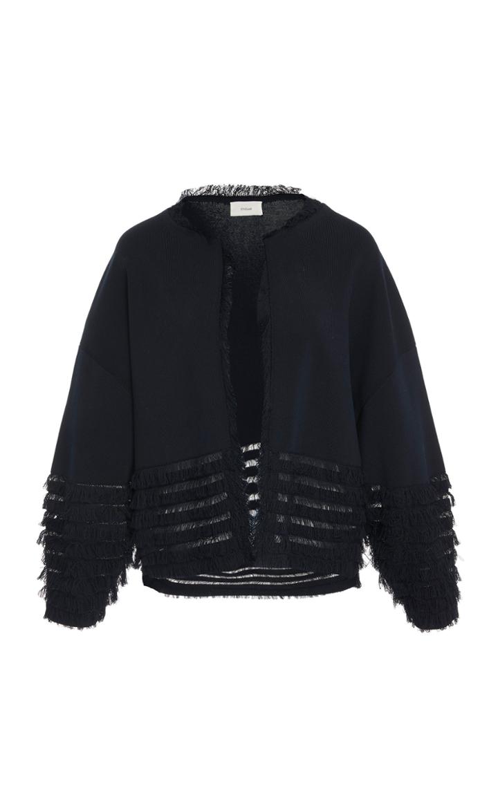 Cyclas Cotton Fringe Knit Jacket