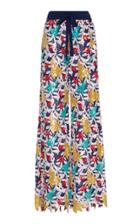 Prabal Gurung Sequin Lace Wide Leg Pants