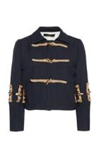 Moda Operandi Rokh Embellished Cady Duffle Jacket Size: 34