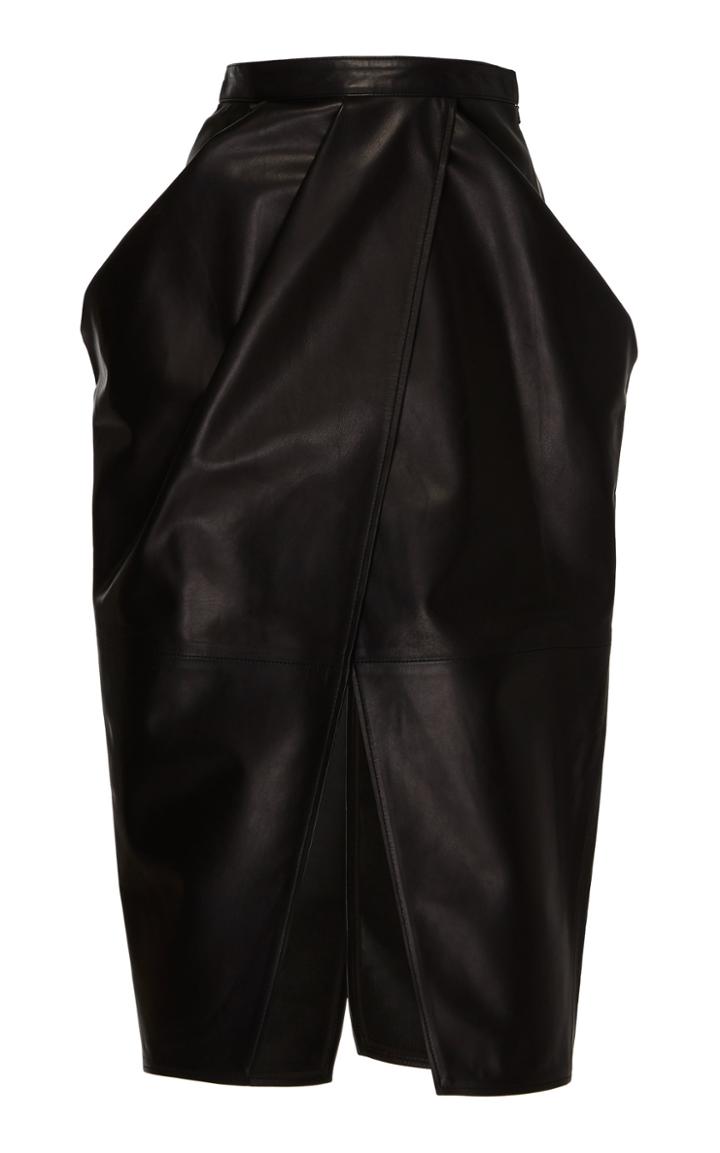 Proenza Schouler Leather Tulip Skirt