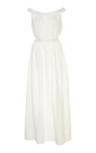 Lila Eugenie Lace Cotton And Silk-voile Maxi Dress