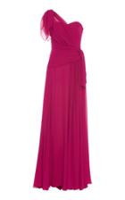 Moda Operandi Dundas One-shoulder Silk Tie-cinched Maxi Dress Size: 38