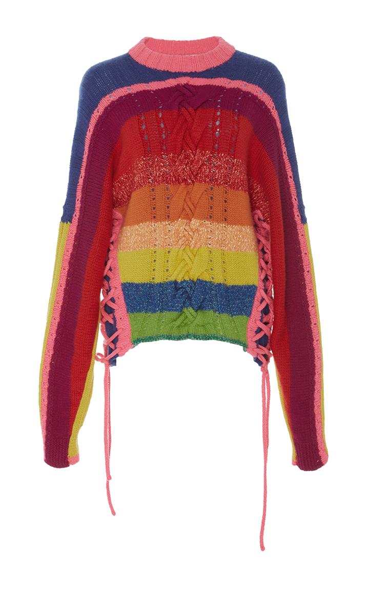 Spencer Vladimir Rainbow Crewneck Sweater