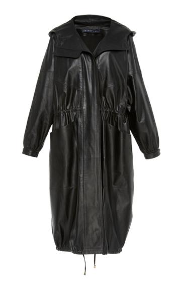 Zeynep Aray Leather Raincoat