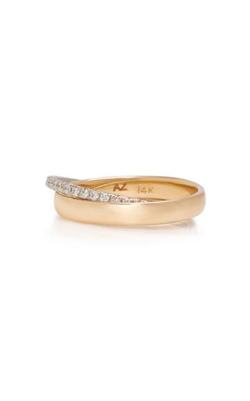 Ashley Zhang Toi Et Moi 14k Gold Diamond Ring