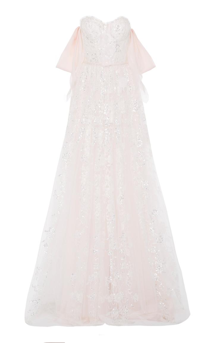 Mira Zwillinger Exclusive Skye Sequined Lace Gown