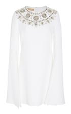 Michael Kors Collection Long Sleeve Embroidered Dress