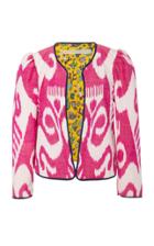 Alix Of Bohemia Sly Fox Printed Silk And Cotton-blend Jacket