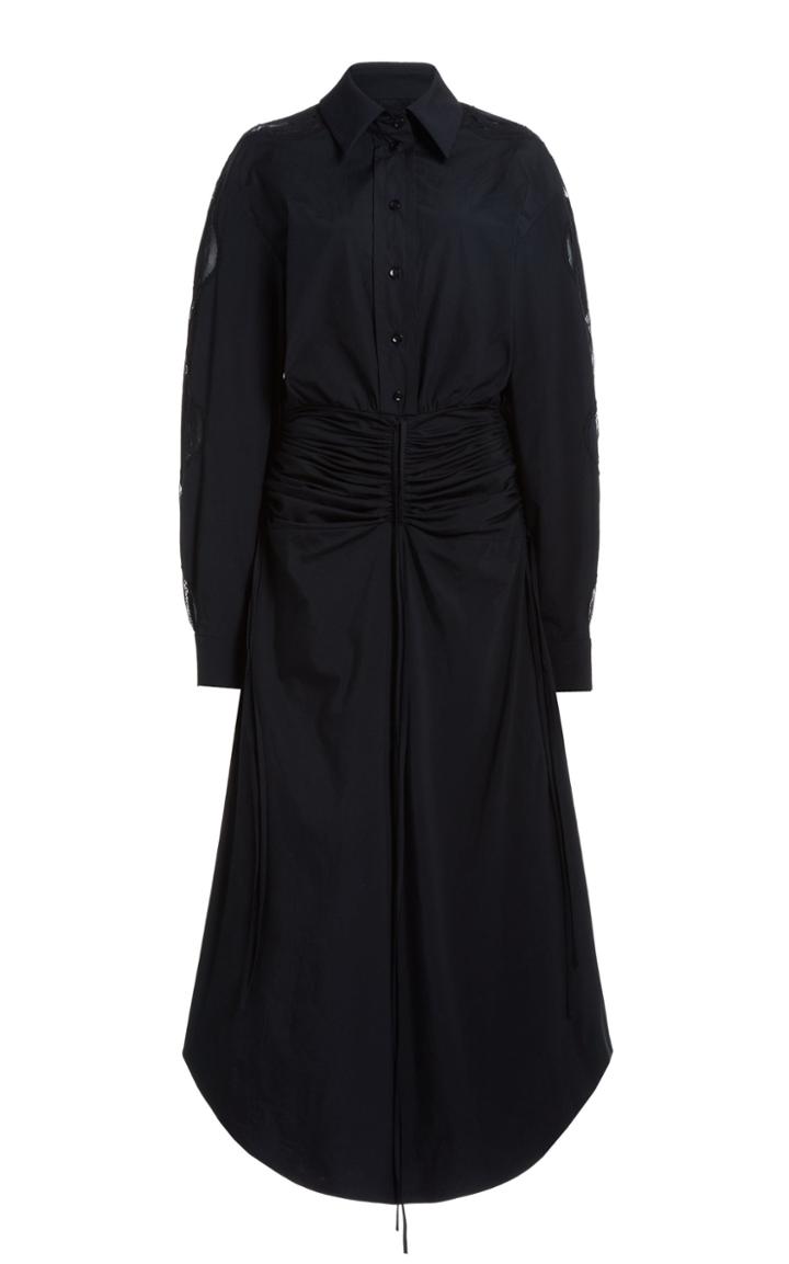 Moda Operandi Christopher Esber Elongated Cummerbund Lace Shirt Dress