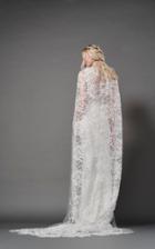 Elizabeth Fillmore Ophelia Butterfly Tulle Cathedral Length Cape