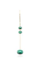 Georg Jensen Three Drop Malachite Runa Pendant