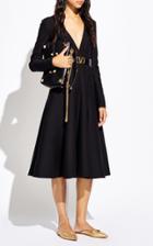 Moda Operandi Valentino Wool-silk Crepe Midi Dress
