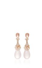 Hueb Labyrinth Earring With Rose Quartz