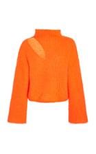 Beaufille Forero Cutout Cropped Ribbed-knit Sweater