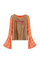 Roopa Hummingbird Sequin Blouse