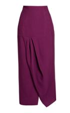 Lake Studio High Waist Crepe Tulip Skirt