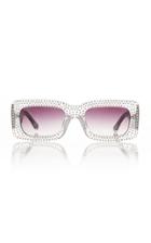 Moda Operandi Attico X Linda Farrow Stella Crystal-studded Square Sunglasses