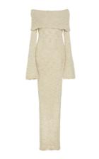 Cult Gaia Mariel Off-the-shoulder Knit Maxi Dress