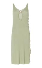 Moda Operandi Peet Dullaert Slit Frill-embellished Ribbed-knit Tunic Size: 32