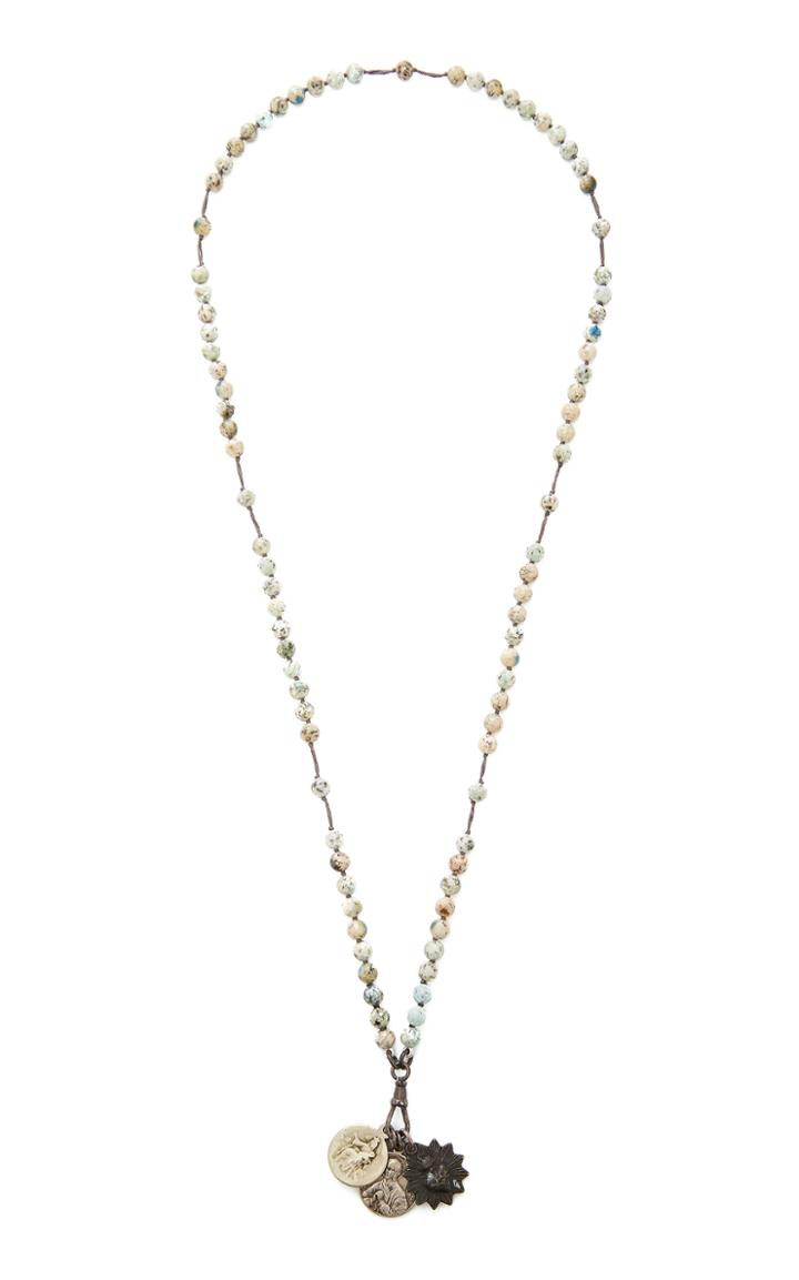 Miracle Icons Jasper Rosary Bead Symbol Necklace