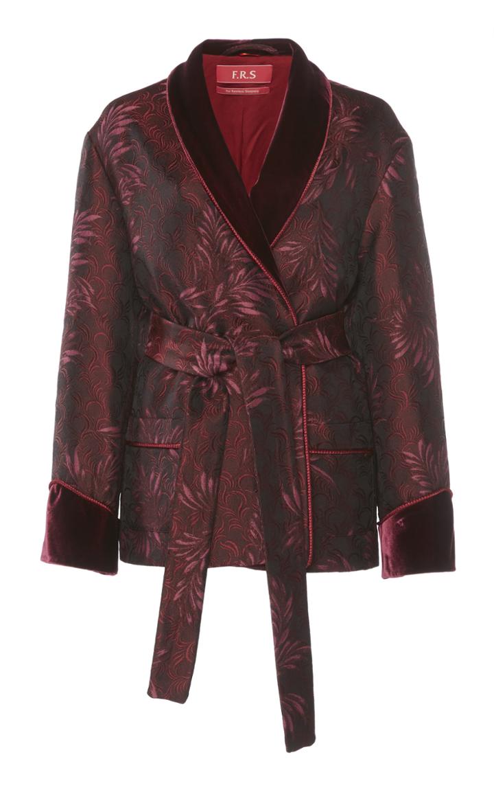 For Restless Sleepers Plutone Jacquard Wool Silk Jacket