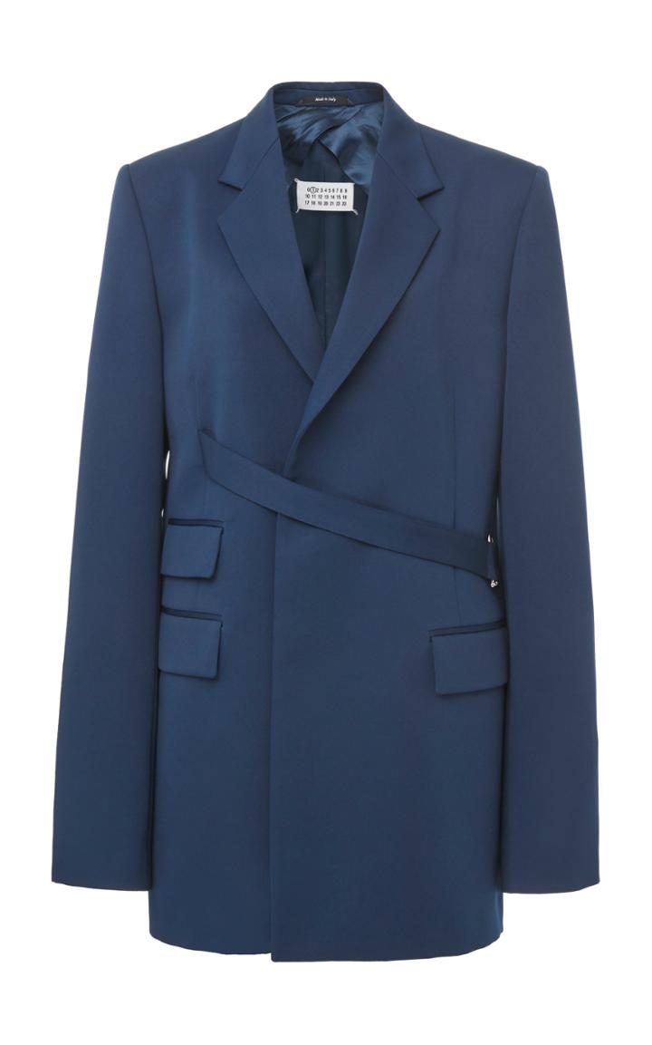 Maison Margiela Wrap-effect Crepe Blazer
