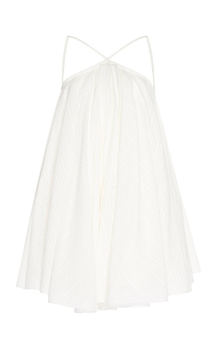 Jacquemus Belluno Pleated Cotton-blend Dress