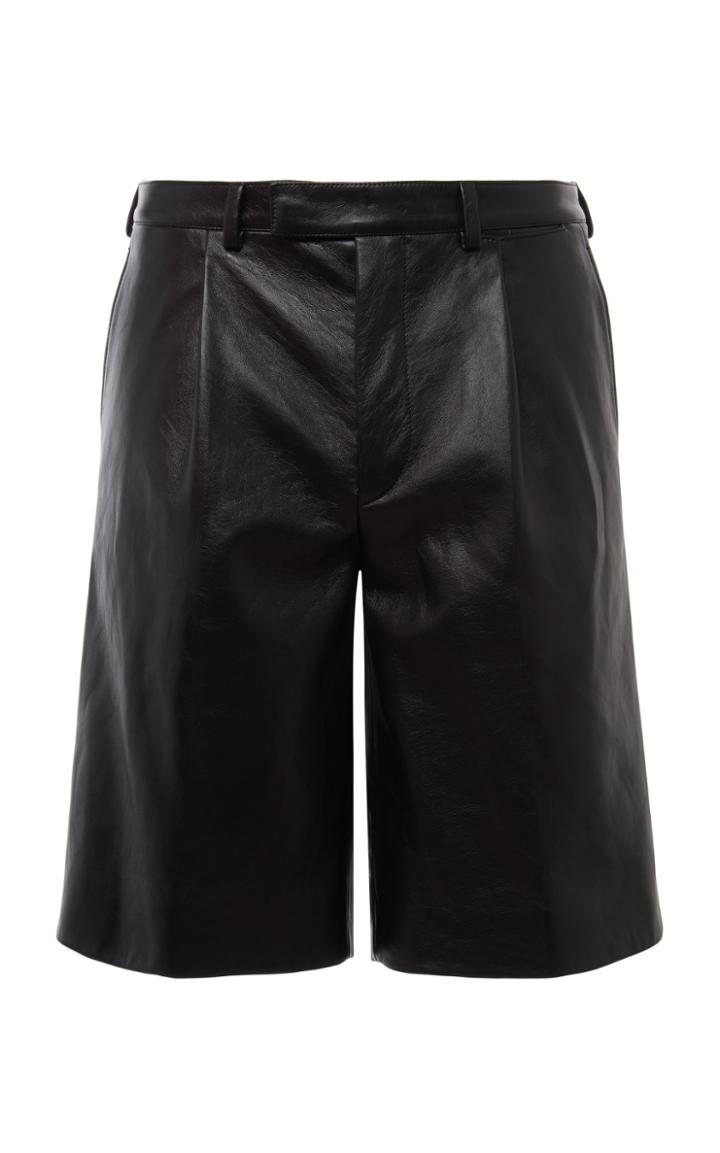 Prada Leather Shorts