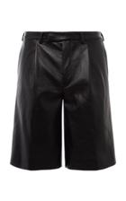 Prada Leather Shorts