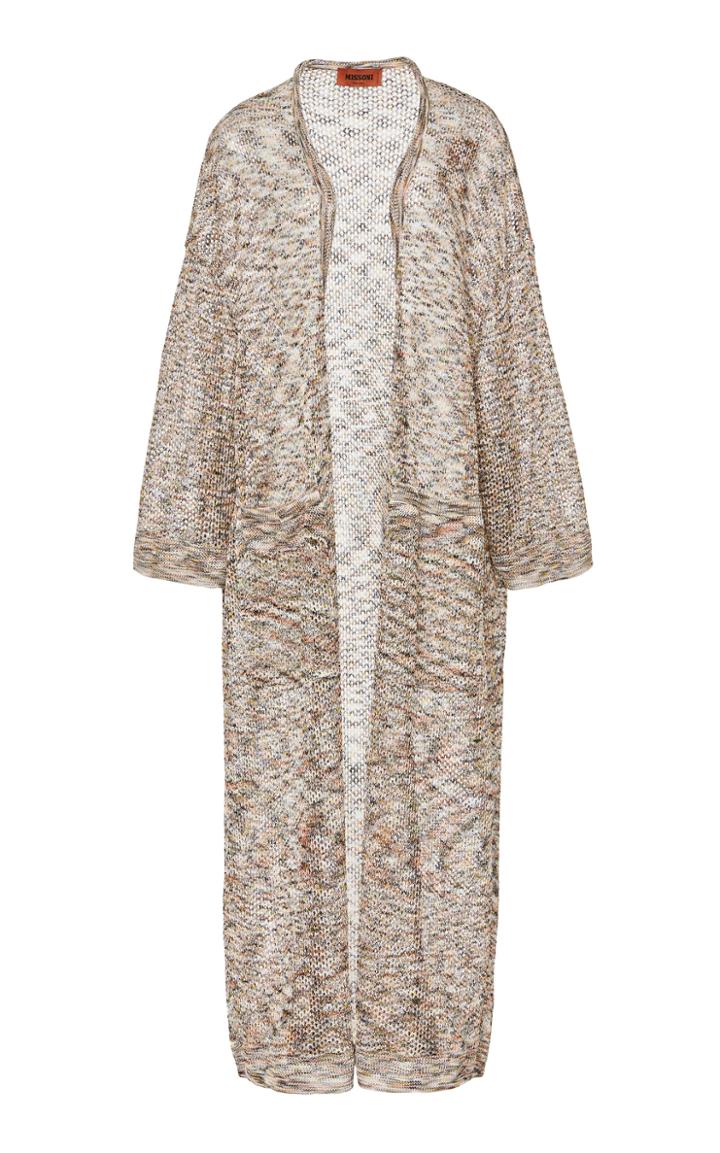 Missoni Heathered Open-knit Cardigan