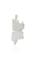 Runa 9k White Gold White Sapphire Ear Cuff